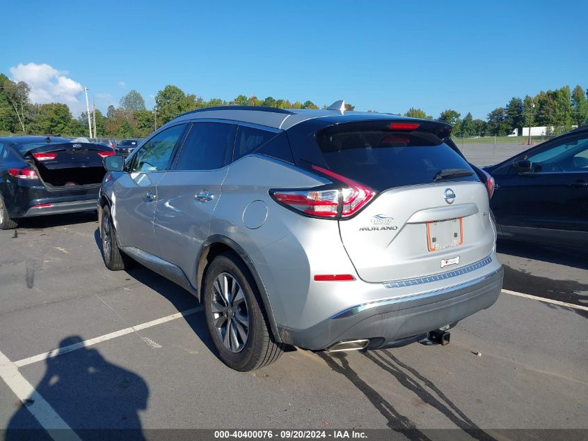 2018 Nissan Murano Sv VIN: 5N1AZ2MGXJN139615 Lot: 40400076