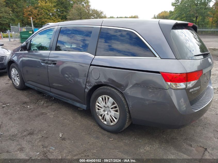 2015 Honda Odyssey Lx VIN: 5FNRL5H28FB066260 Lot: 40400102