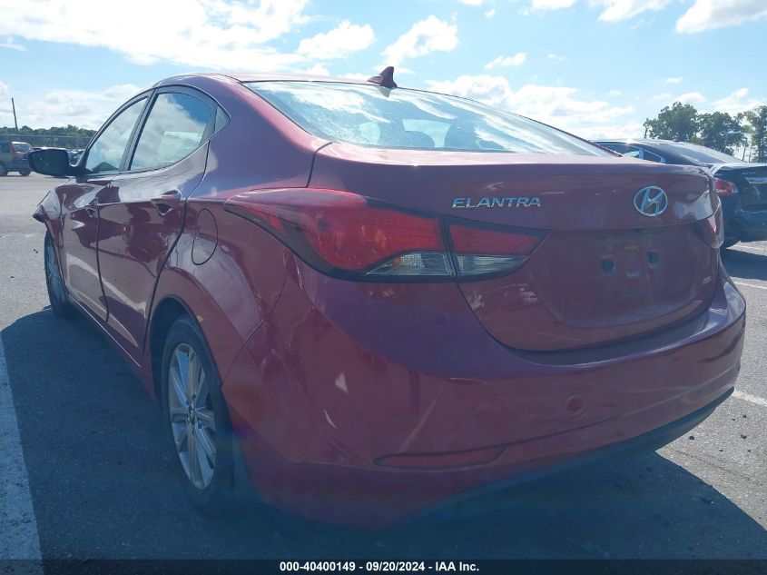 VIN KMHDH4AE2EU118705 2014 Hyundai Elantra, SE no.3