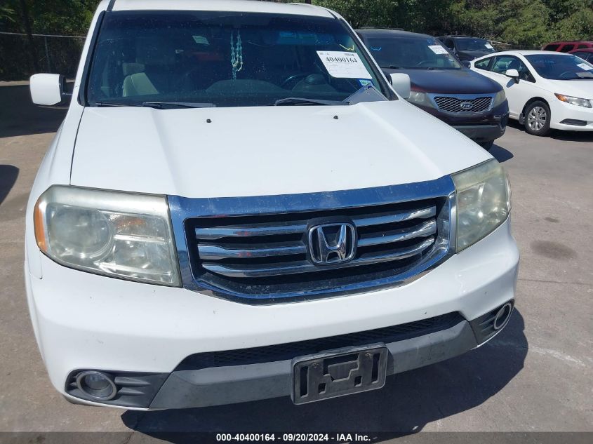 2013 Honda Pilot Ex-L VIN: 5FNYF3H50DB020498 Lot: 40400164