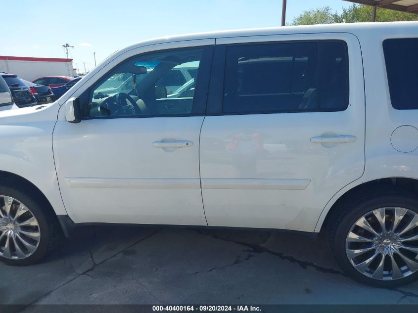 2013 Honda Pilot Ex-L VIN: 5FNYF3H50DB020498 Lot: 40400164