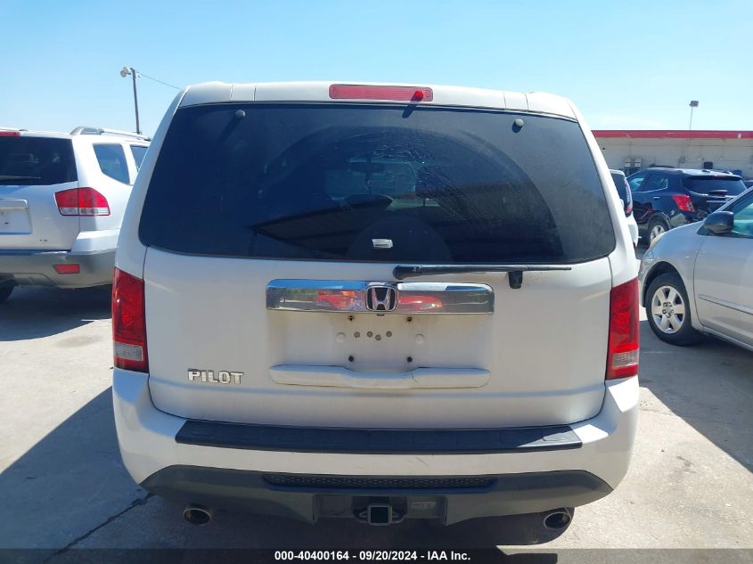 2013 Honda Pilot Ex-L VIN: 5FNYF3H50DB020498 Lot: 40400164