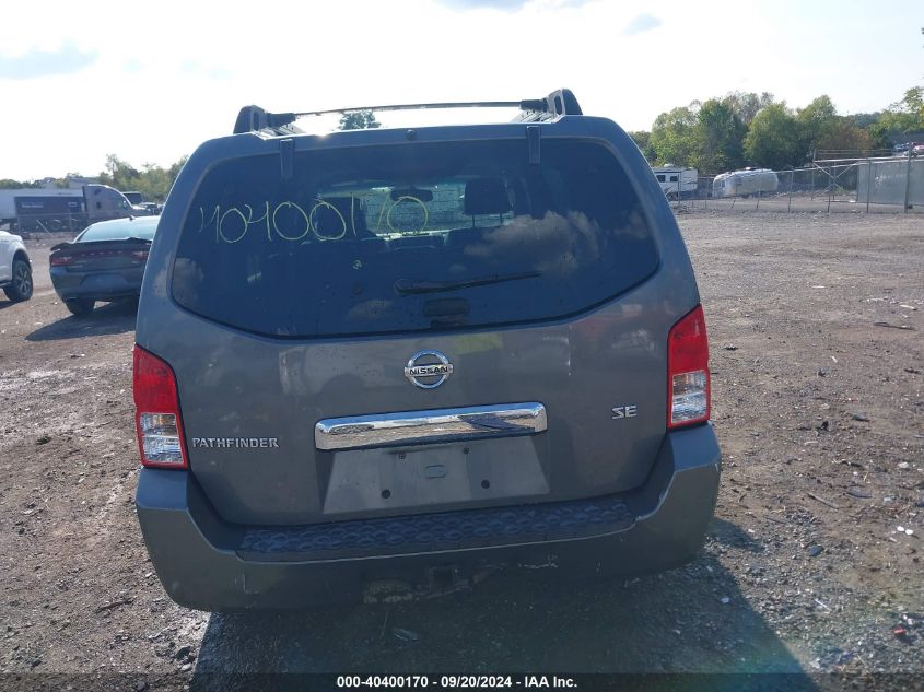 2006 Nissan Pathfinder Se VIN: 5N1AR18W86C611681 Lot: 40400170