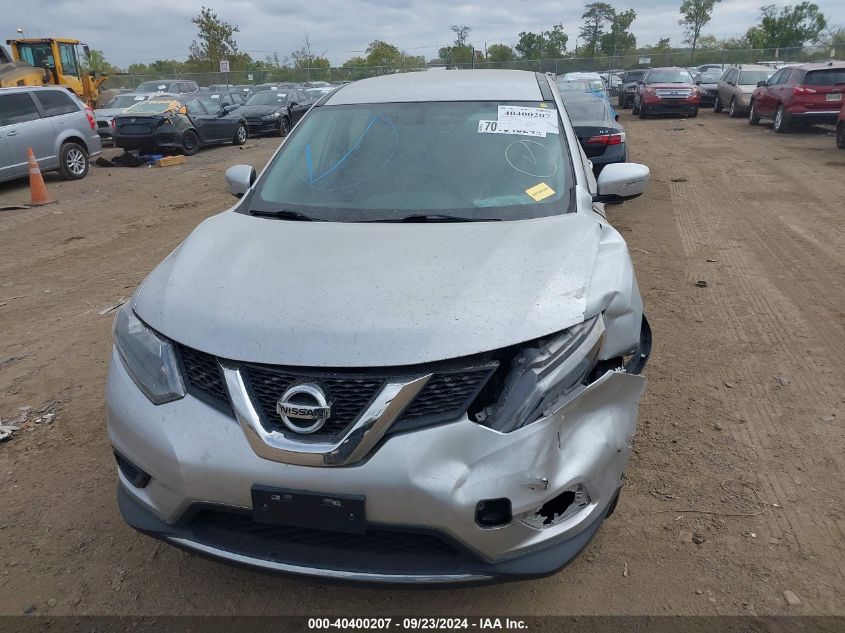 2015 Nissan Rogue S VIN: 5N1AT2MT9FC839109 Lot: 40400207