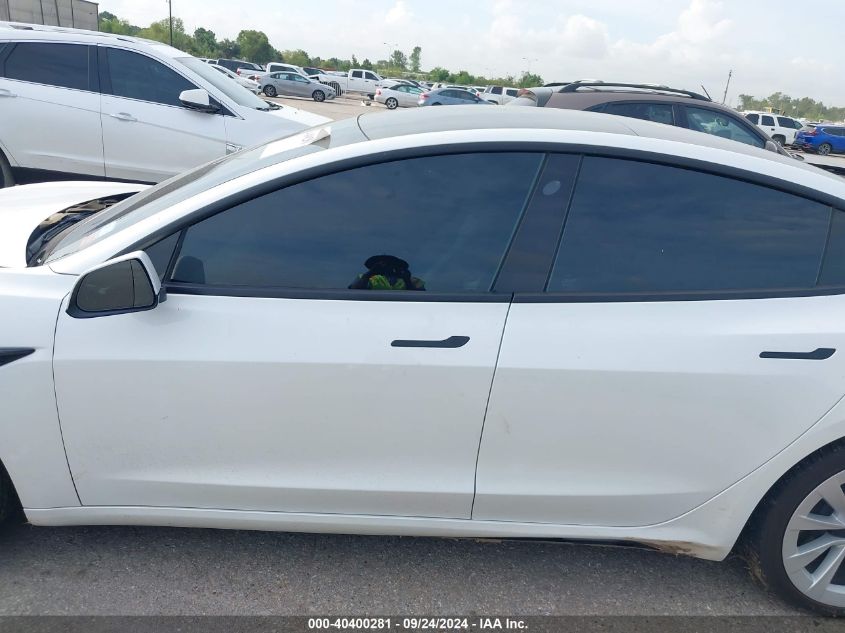 2021 Tesla Model 3 VIN: 5YJ3E1EB3MF004078 Lot: 40400281