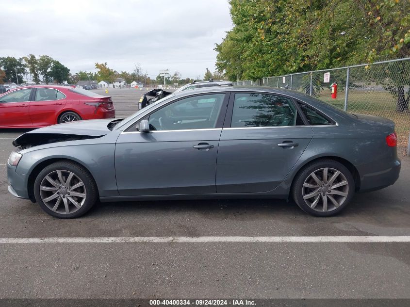 2013 Audi A4 2.0T Premium VIN: WAUFFAFL9DN042155 Lot: 40400334