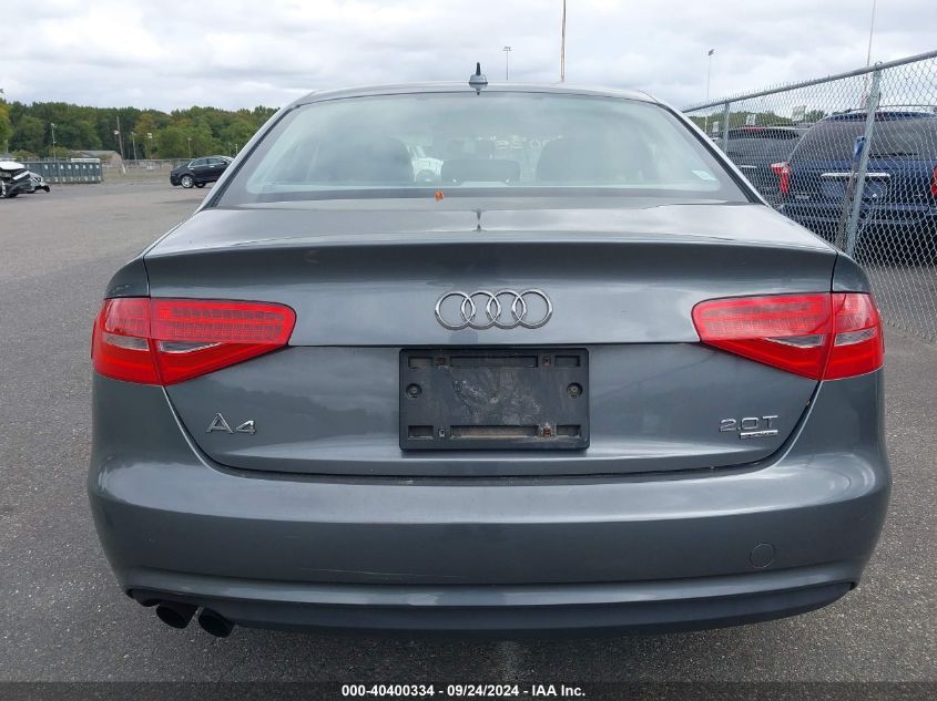 2013 Audi A4 2.0T Premium VIN: WAUFFAFL9DN042155 Lot: 40400334