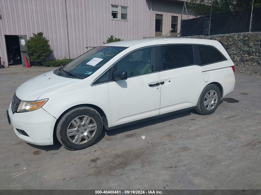 2012 Honda Odyssey Lx VIN: 5FNRL5H25CB132713 Lot: 40400451