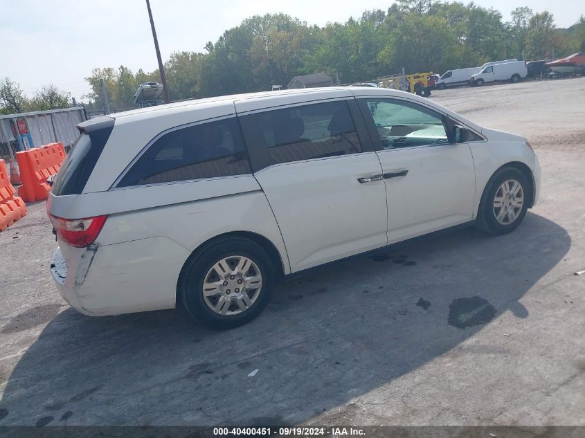 2012 Honda Odyssey Lx VIN: 5FNRL5H25CB132713 Lot: 40400451