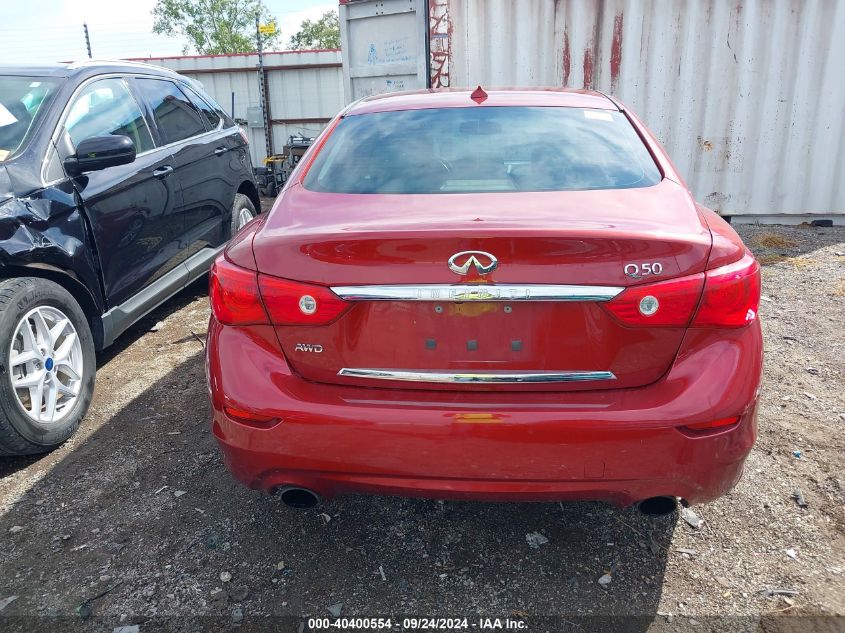 2015 Infiniti Q50 Premium VIN: JN1BV7AR5FM398892 Lot: 40400554