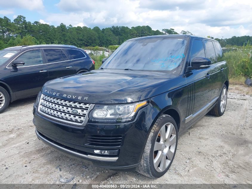 2016 Land Rover Range Rover 5.0L V8 Supercharged VIN: SALGS2EF7GA280448 Lot: 40400563