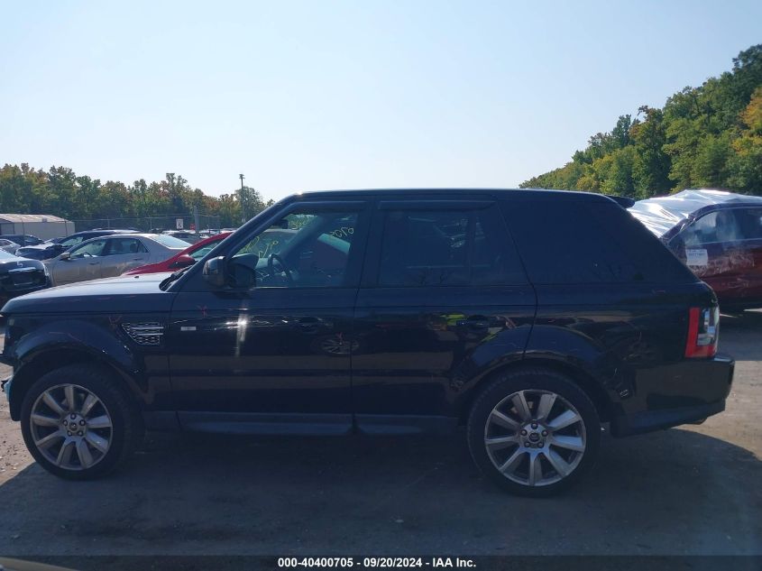 2013 Land Rover Range Rover Sport Hse VIN: SALSK2D4XDA763325 Lot: 40400705