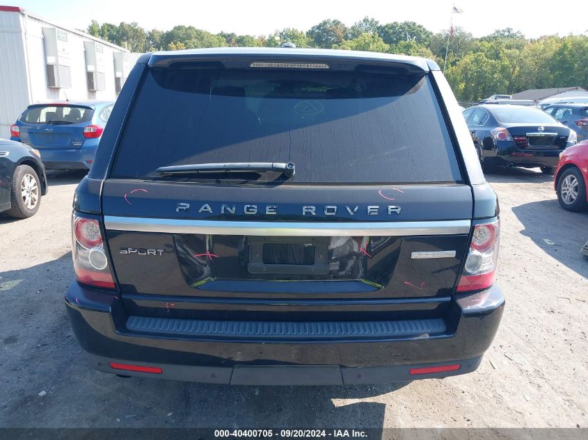 2013 Land Rover Range Rover Sport Hse VIN: SALSK2D4XDA763325 Lot: 40400705