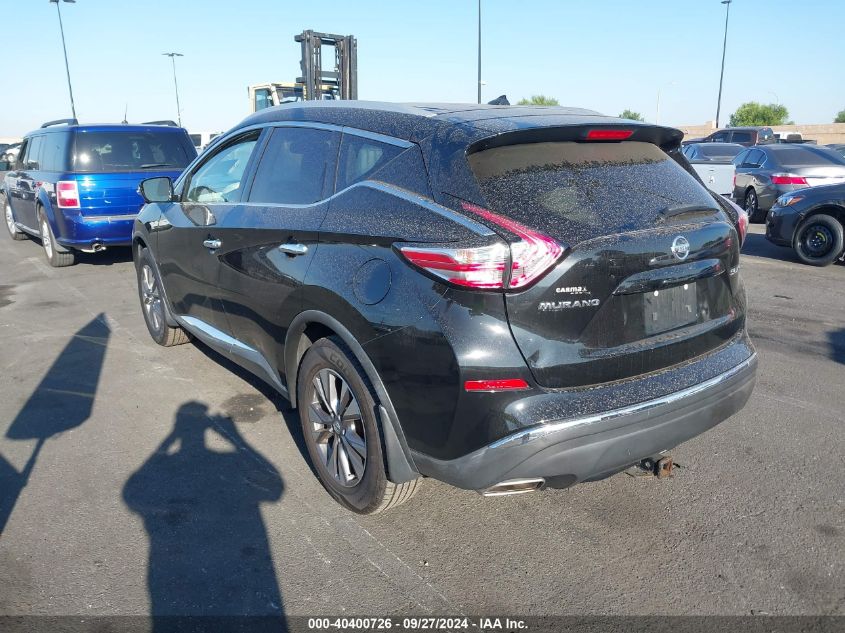 2015 Nissan Murano Platinum/S/Sl/Sv VIN: 5N1AZ2MH5FN202183 Lot: 40400726