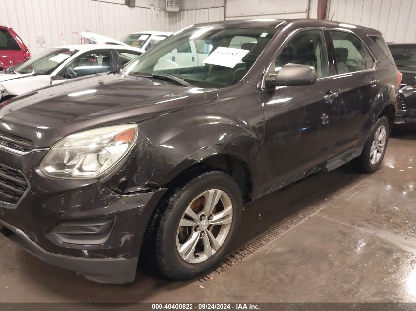 2016 Chevrolet Equinox Ls VIN: 2GNFLEEK7G6196181 Lot: 40400822