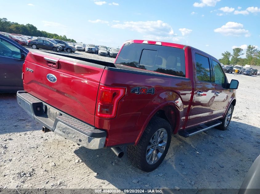 2015 FORD F-150 LARIAT - 1FTEW1EG3FKE84520