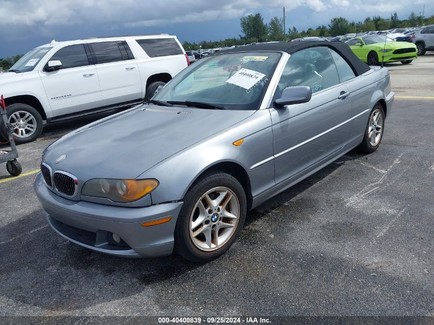 2004 BMW 325Ci VIN: WBABW33484PL29868 Lot: 40400839