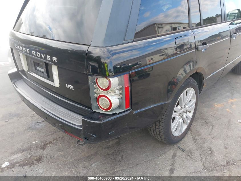 2010 Land Rover Range Rover Hse VIN: SALMF1D48AA318195 Lot: 40400903