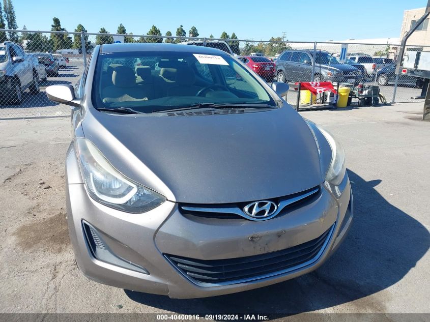 2014 Hyundai Elantra Se VIN: 5NPDH4AE9EH527816 Lot: 40400916