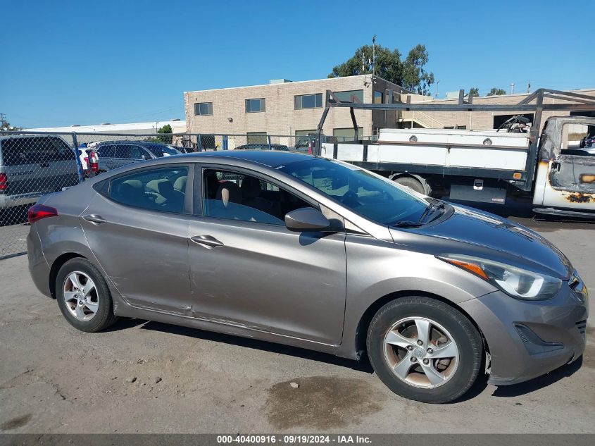 2014 Hyundai Elantra Se VIN: 5NPDH4AE9EH527816 Lot: 40400916