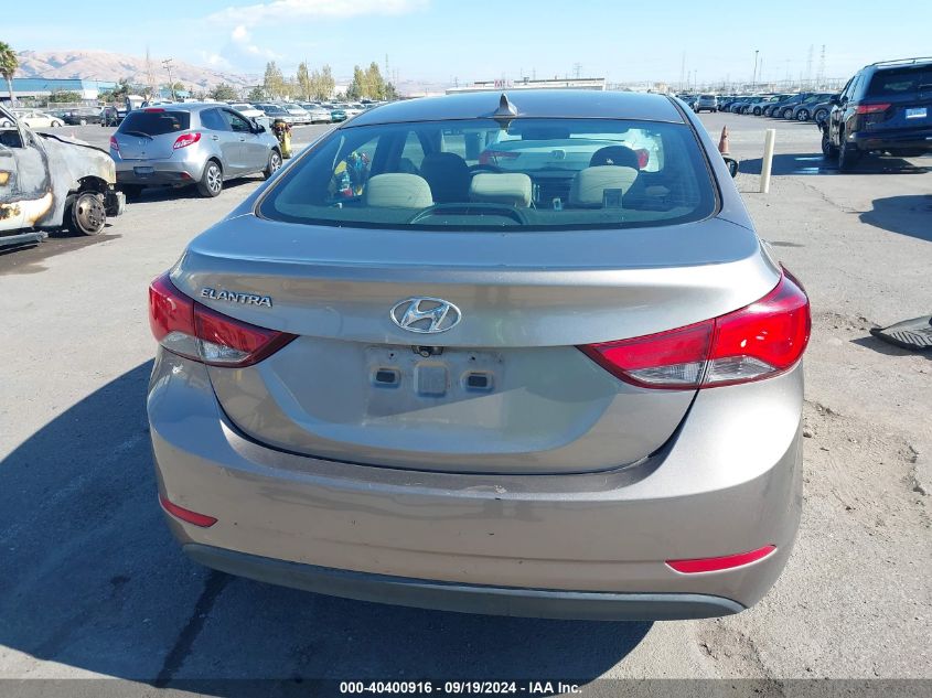 2014 Hyundai Elantra Se VIN: 5NPDH4AE9EH527816 Lot: 40400916