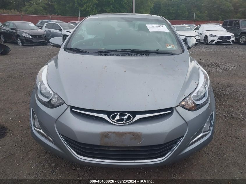 2016 Hyundai Elantra Value Edition VIN: 5NPDH4AE6GH767005 Lot: 40400926