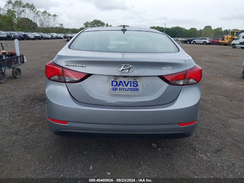 2016 Hyundai Elantra Value Edition VIN: 5NPDH4AE6GH767005 Lot: 40400926