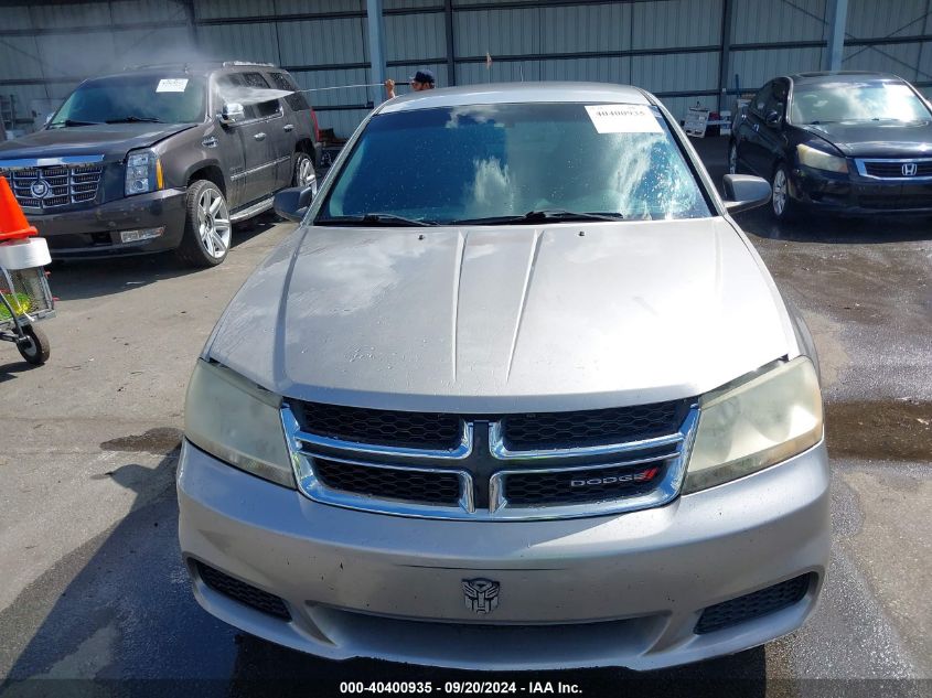 1C3CDZAG4DN748491 2013 Dodge Avenger Se V6