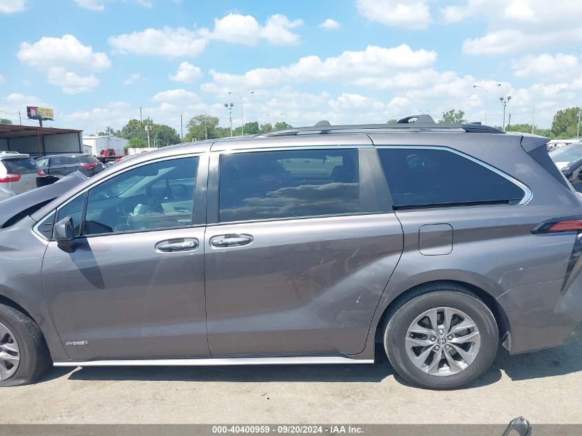 2021 Toyota Sienna Xle VIN: 5TDYRKEC5MS024126 Lot: 40400959