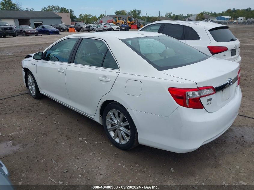 2012 Toyota Camry Hybrid Xle VIN: 4T1BD1FK0CU029762 Lot: 40400980