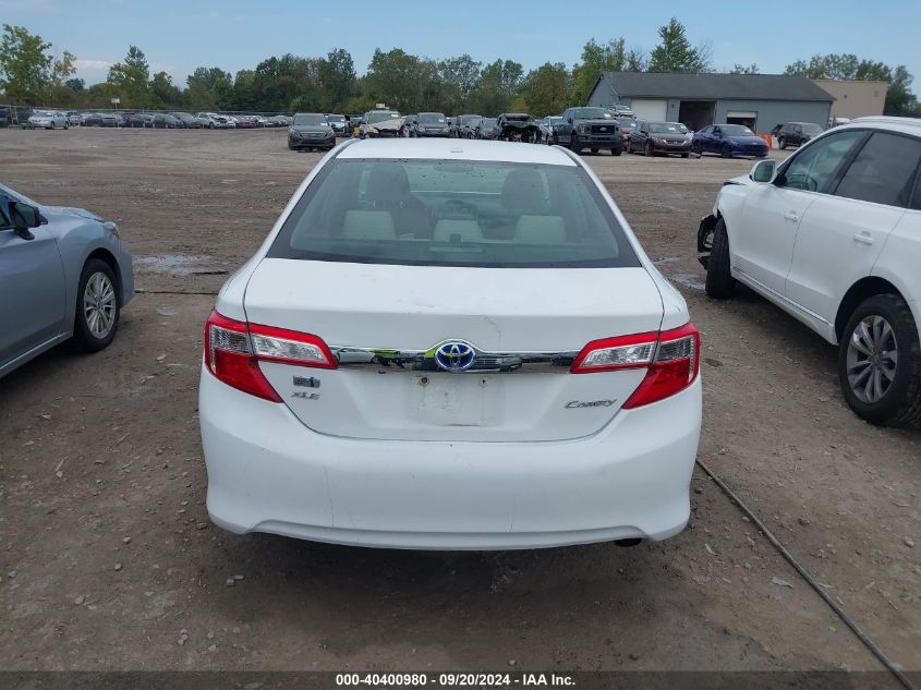 2012 Toyota Camry Hybrid Xle VIN: 4T1BD1FK0CU029762 Lot: 40400980