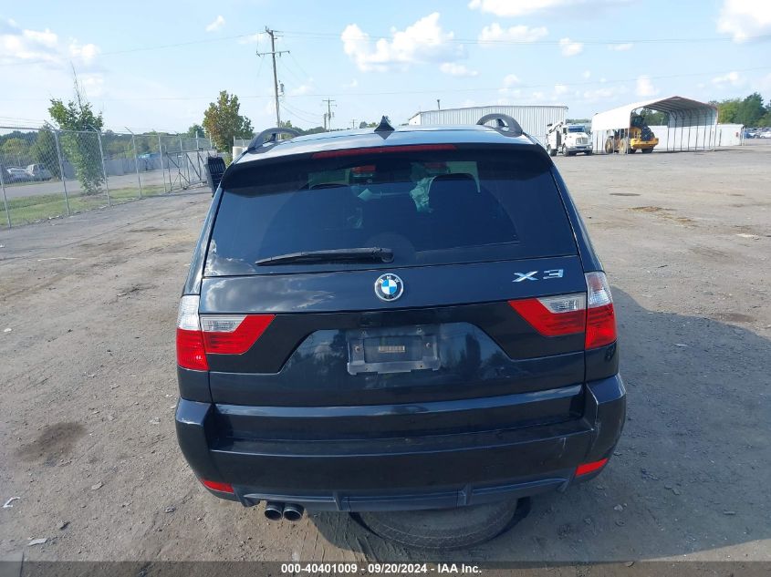 2008 BMW X3 3.0Si VIN: WBXPC934X8WJ21641 Lot: 40401009