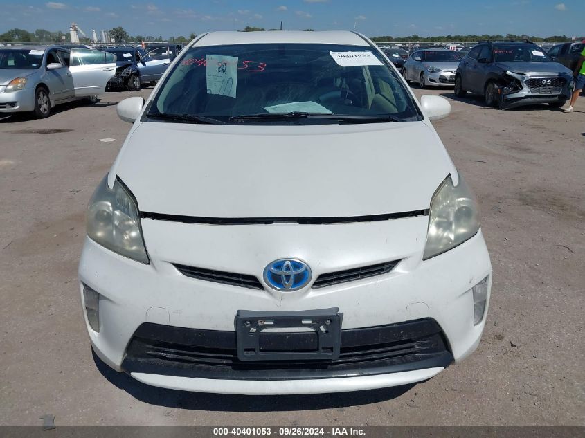 2012 Toyota Prius Two VIN: JTDKN3DU2C0336813 Lot: 40401053