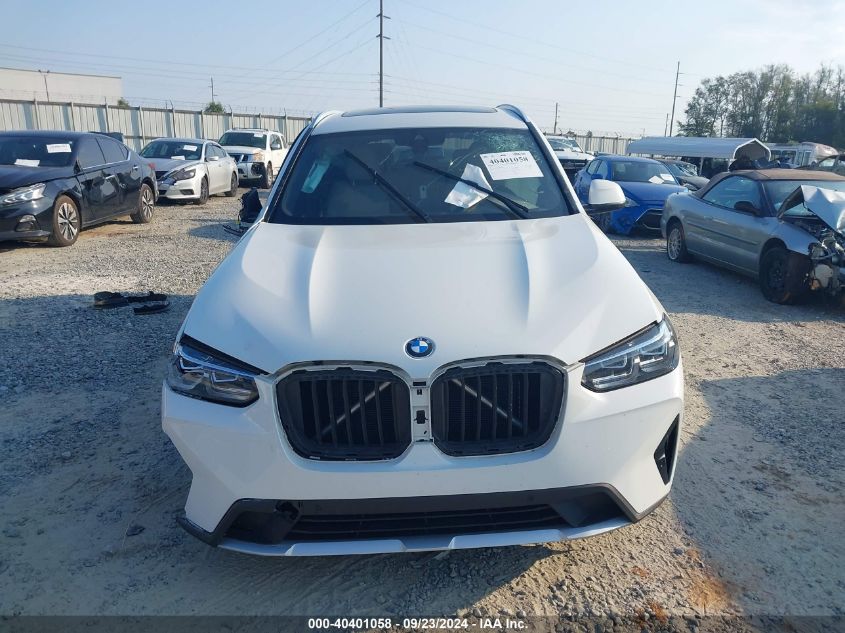 2023 BMW X3 Sdrive30I VIN: 5UX43DP0XP9R59884 Lot: 40401058