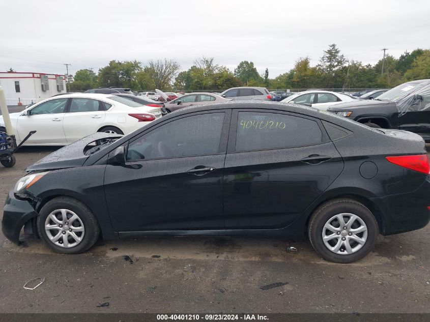 2013 Hyundai Accent Gls/Gs VIN: KMHCT4AEXDU494674 Lot: 40401210