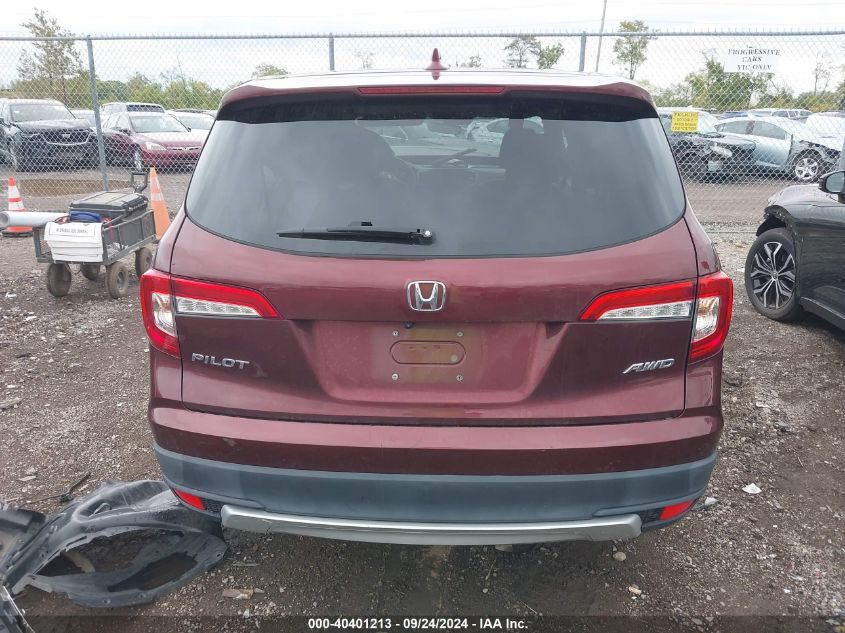 5FNYF6H5XKB010107 2019 Honda Pilot Exl