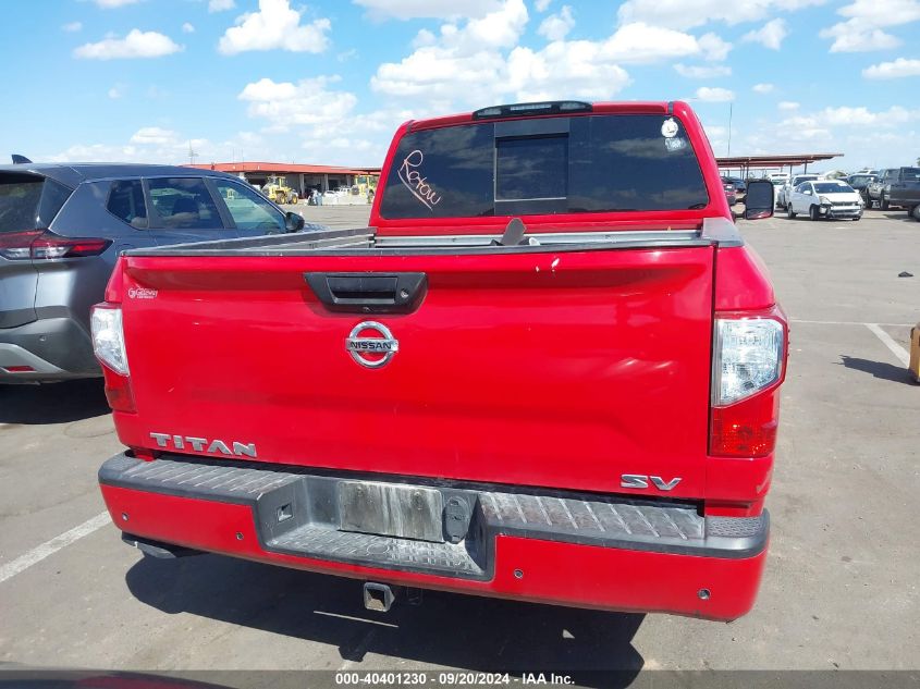 2020 Nissan Titan Sv 4X2 VIN: 1N6AA1EF1LN503755 Lot: 40401230