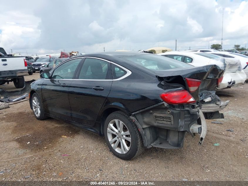 2015 Chrysler 200 Limited VIN: 1C3CCCAB0FN580145 Lot: 40401245