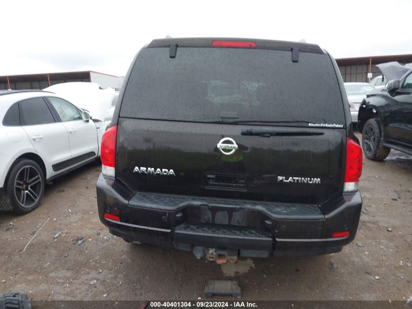 2012 Nissan Armada Platinum VIN: 5N1AA0NE6CN621686 Lot: 40401304