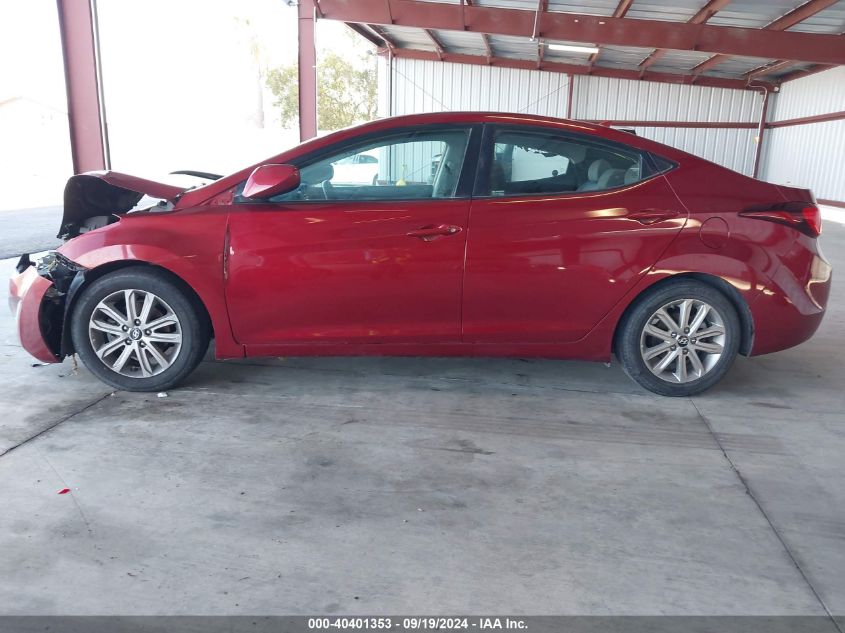 2014 Hyundai Elantra Se VIN: 5NPDH4AE1EH537871 Lot: 40401353