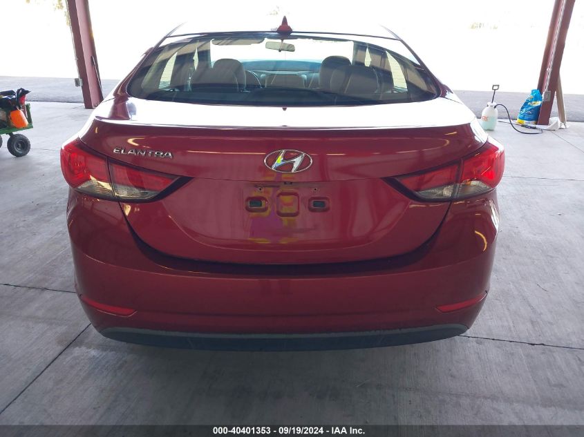 2014 Hyundai Elantra Se VIN: 5NPDH4AE1EH537871 Lot: 40401353