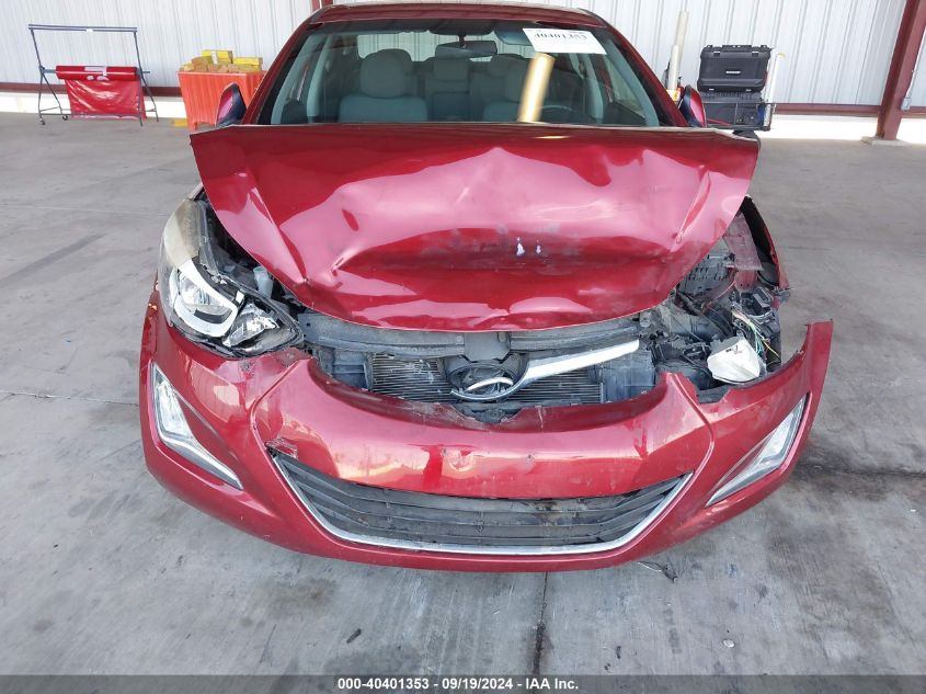 2014 Hyundai Elantra Se VIN: 5NPDH4AE1EH537871 Lot: 40401353