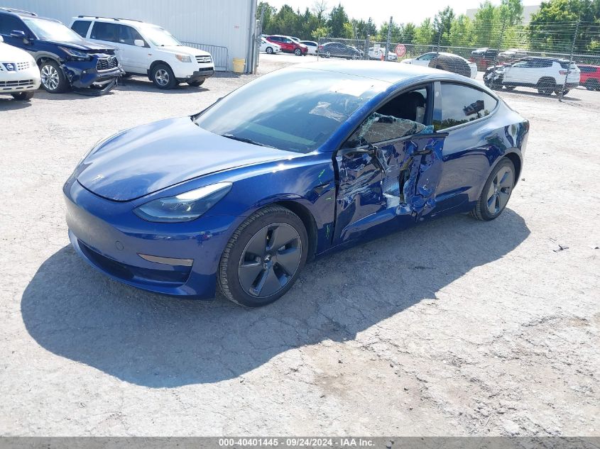 5YJ3E1EB1NF170391 2022 TESLA MODEL 3 - Image 2