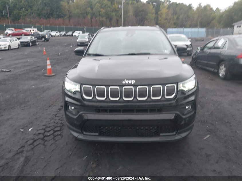 2022 Jeep Compass Latitude 4X4 VIN: 3C4NJDBBXNT153472 Lot: 40401480