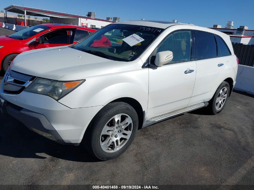 2008 Acura Mdx Technology Package VIN: 2HNYD28468H529738 Lot: 40401488