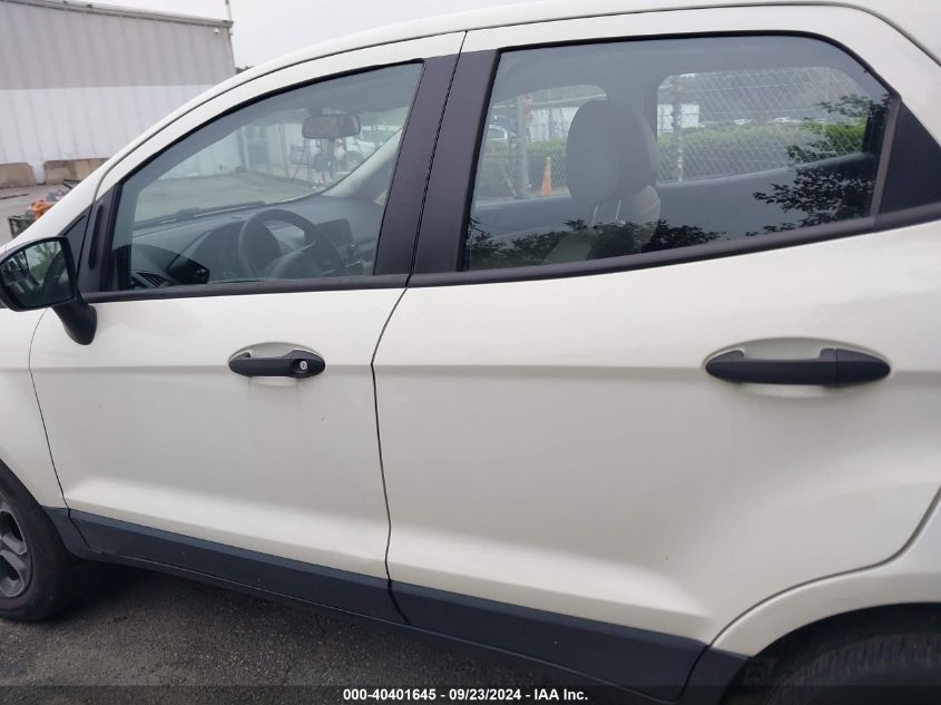 2021 Ford Ecosport S VIN: MAJ3S2FE9MC454733 Lot: 40401645