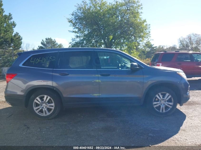 2016 Honda Pilot Lx VIN: 5FNYF6H14GB045729 Lot: 40401652