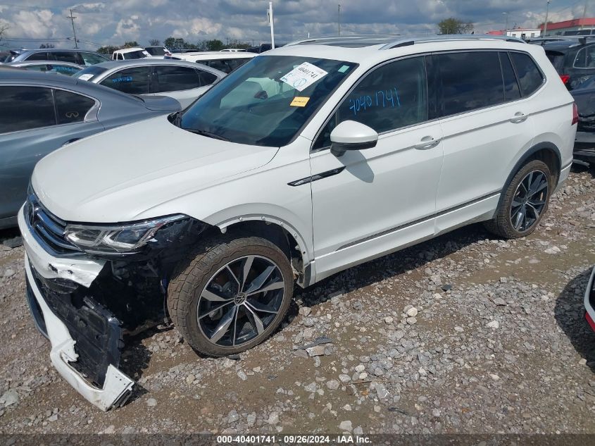 2022 VOLKSWAGEN TIGUAN 2.0T SEL R-LINE - 3VV4B7AX4NM133351