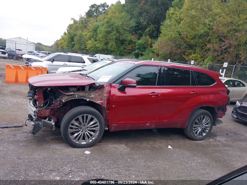 5TDEBRCH4NS073270 2022 Toyota Highlander Hybrid Platinum