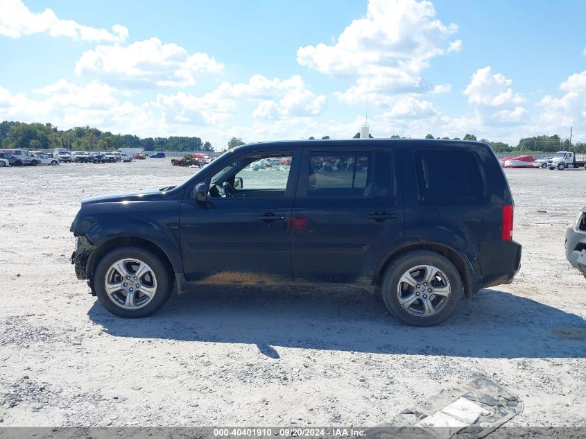 2013 Honda Pilot Ex-L VIN: 5FNYF3H69DB021495 Lot: 40401910